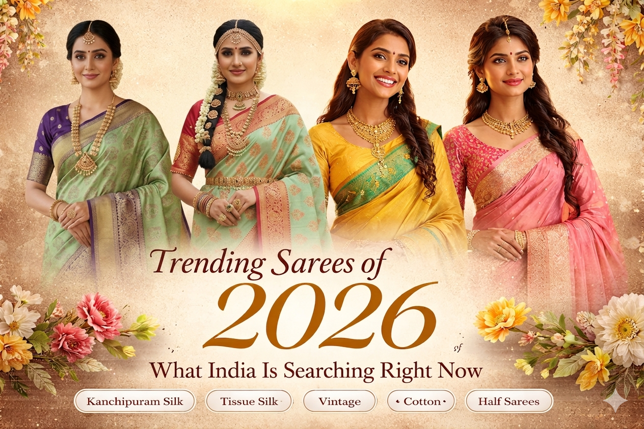 Trending Sarees of 2026: What India Is Searching Right Now