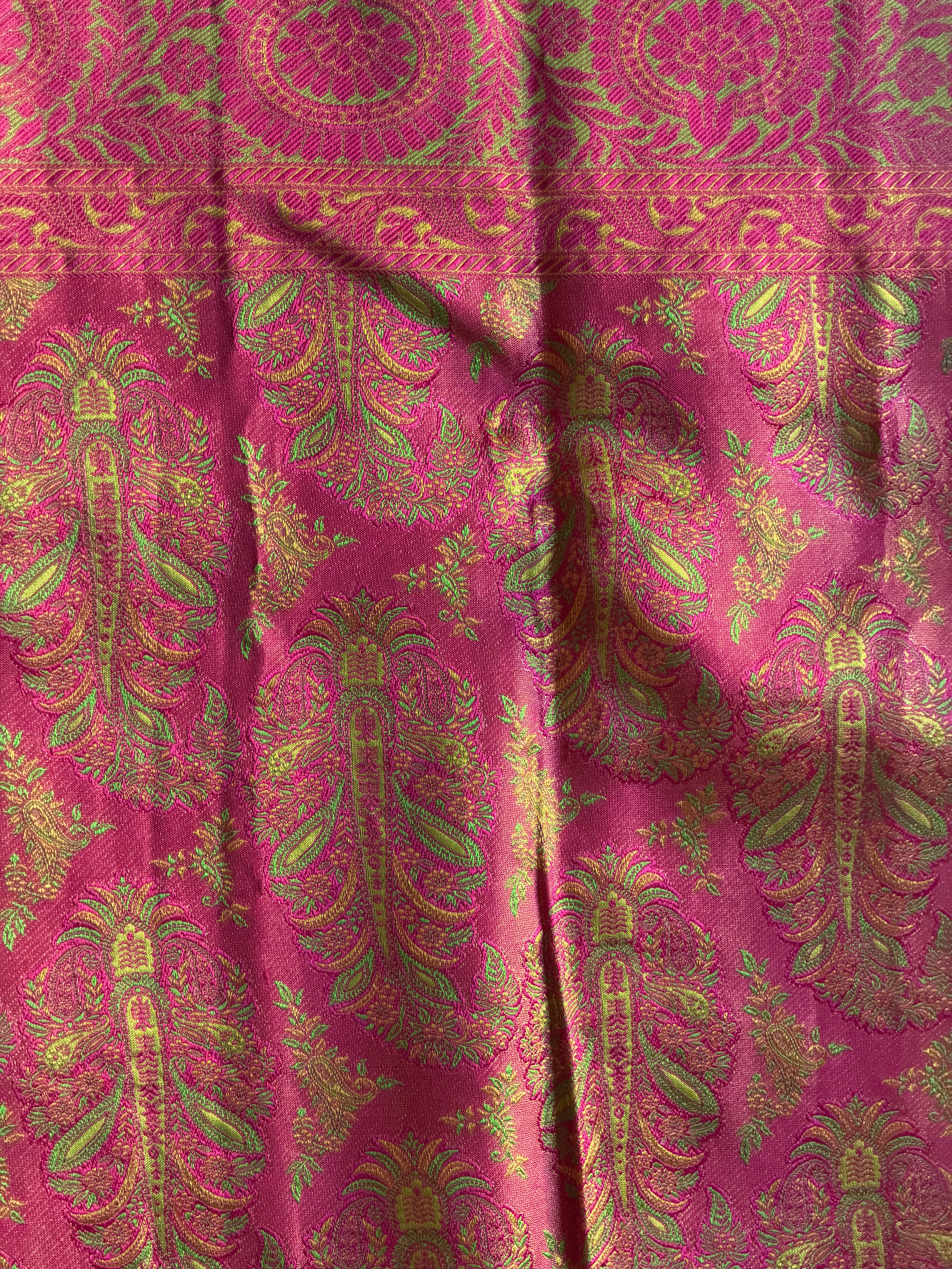 Kanchipuram pure silk saree pallu and border - 100% mulberry silk bridal saree KPPS003