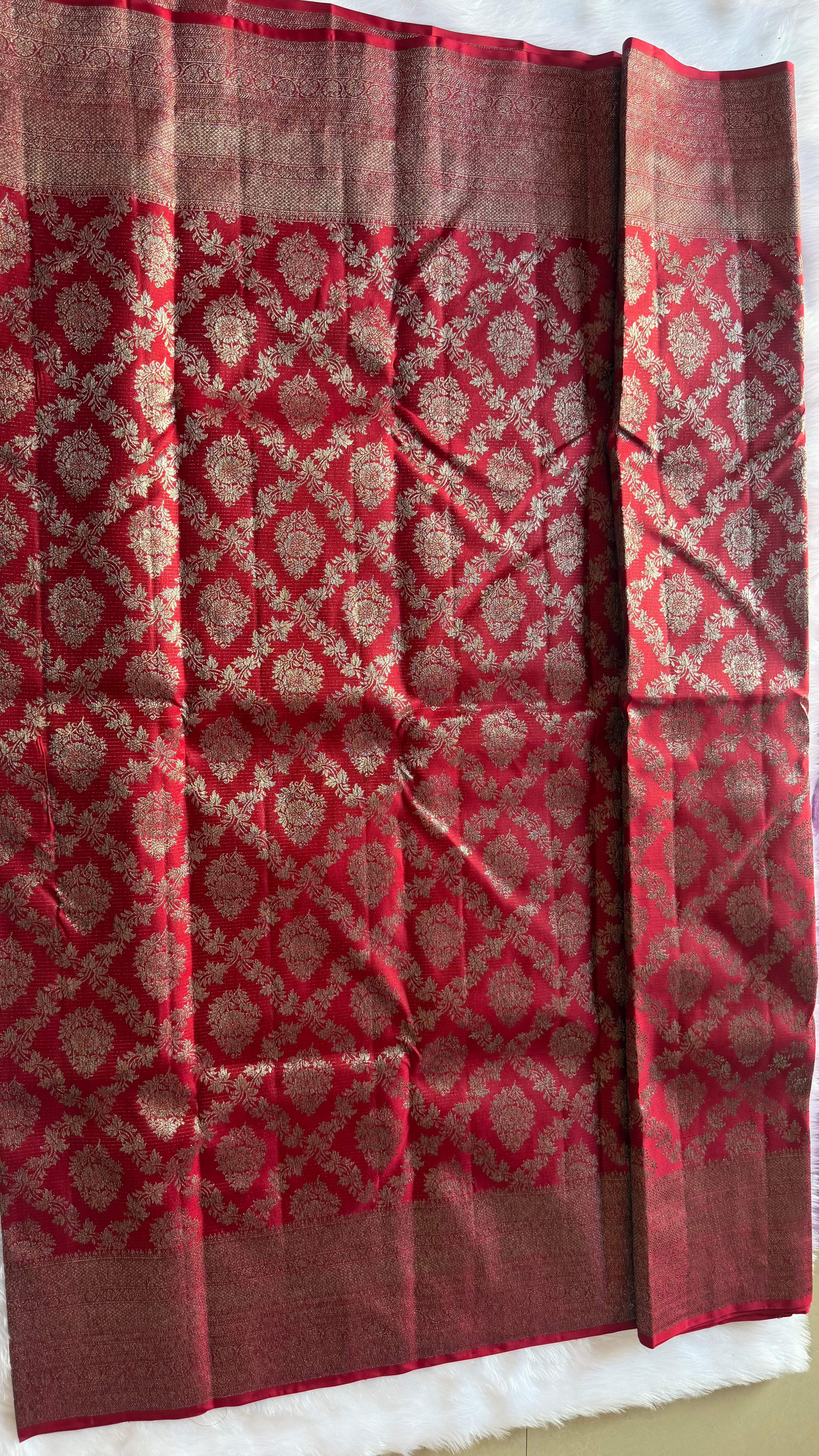 Kanchipuram pure silk saree border detail - traditional zari work by master craftsmen