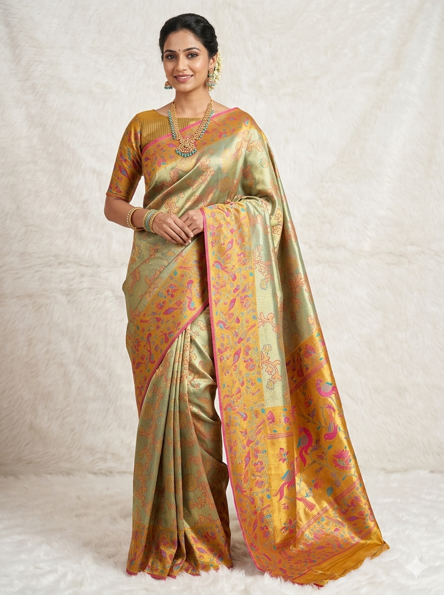 Kanchipuram pure mulberry silk saree gold zari bridal collection premium - KPPS0010 - NN Silk Sarees